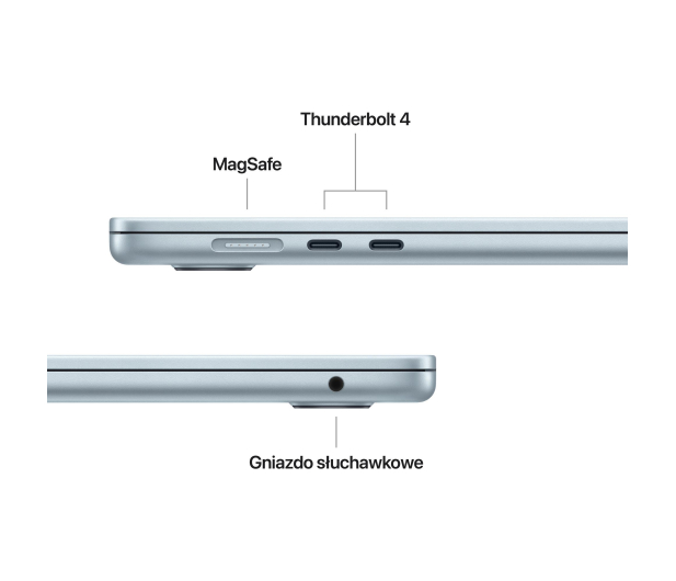 APPLE MacBook Air 15'' M4 10/10/24GB/512GB SSD - Sky Blue - 1322284 - zdjęcie 7